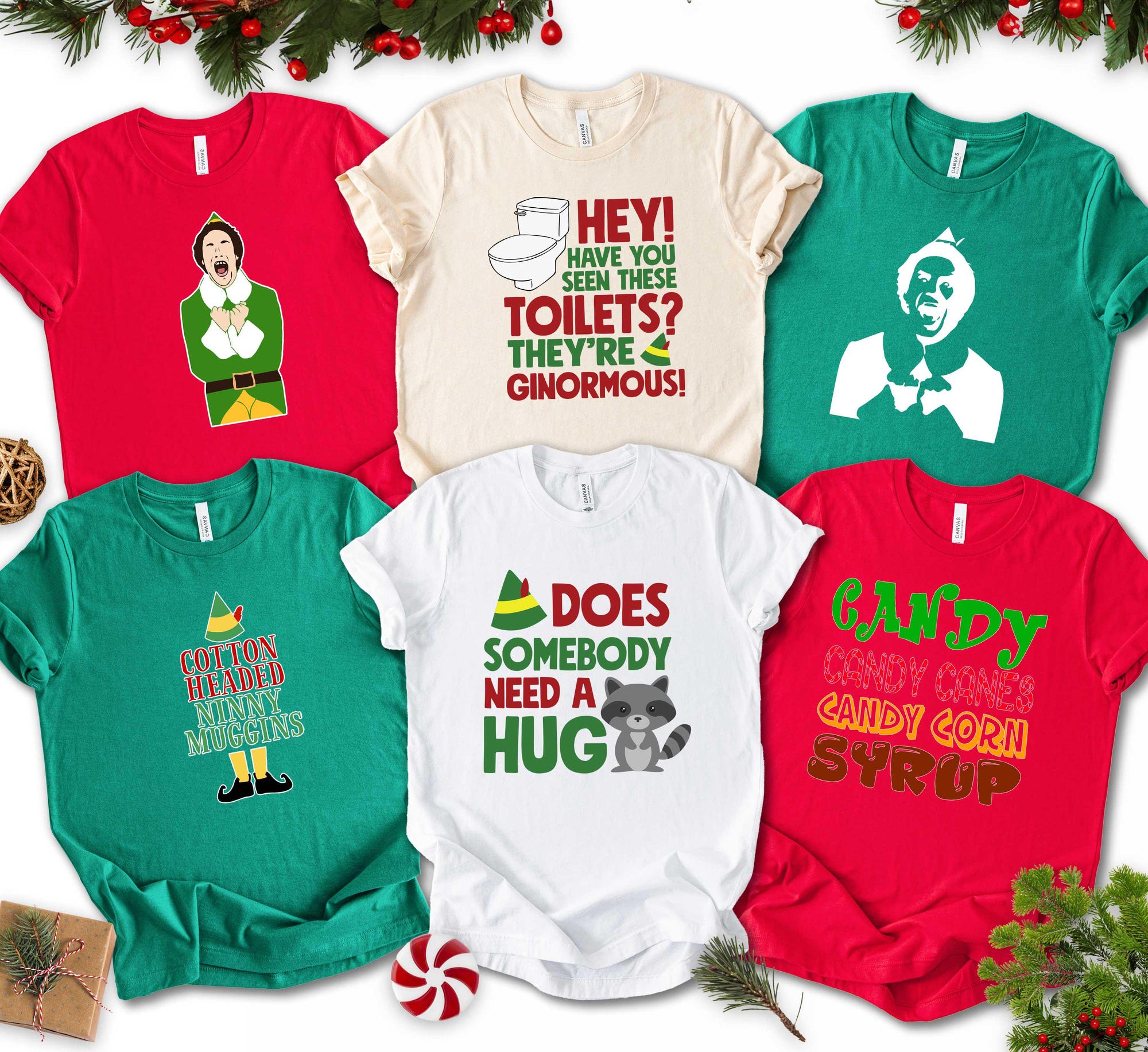 Custom Elf Family Matching Christmas Shirt
