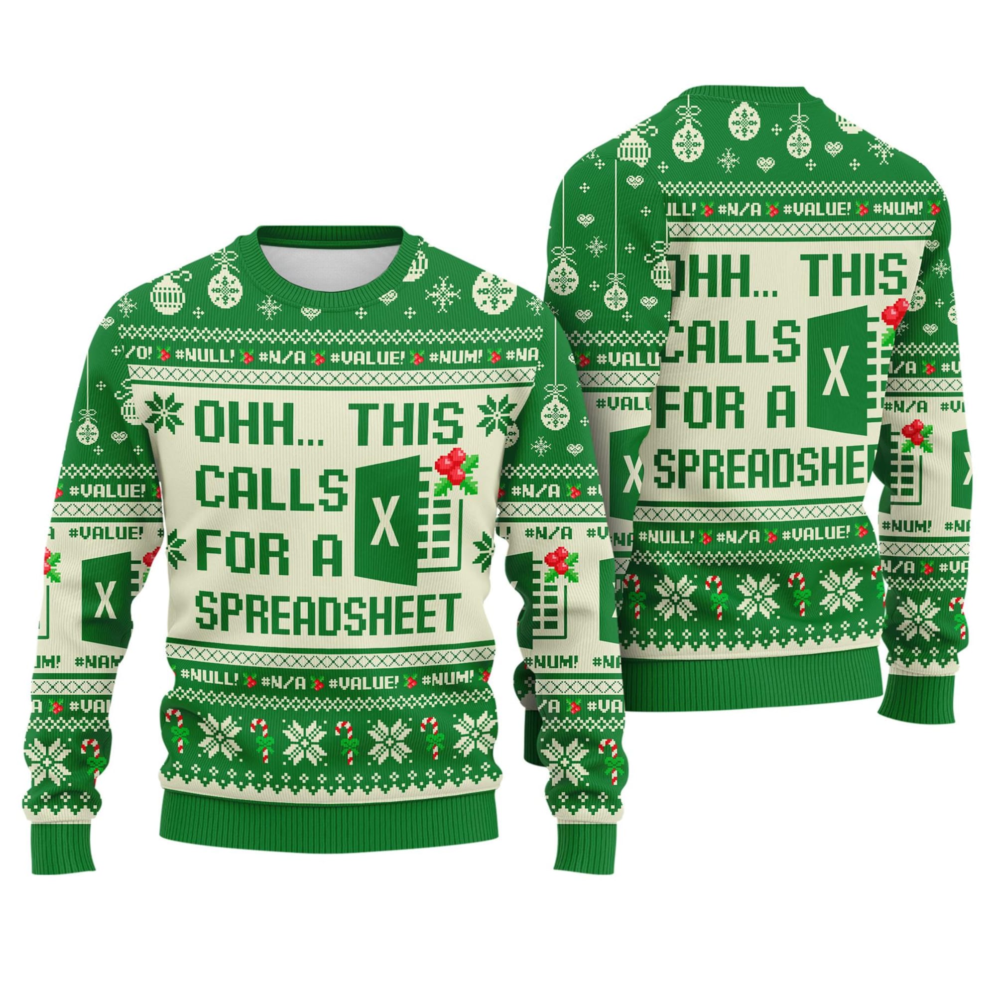 This Calls For A Spreadsheet Ugly Christmas Sweater, Funny Christmas Sweater, Tax Accountant Gift, Excel Group Matching Sweater Holiday Gift