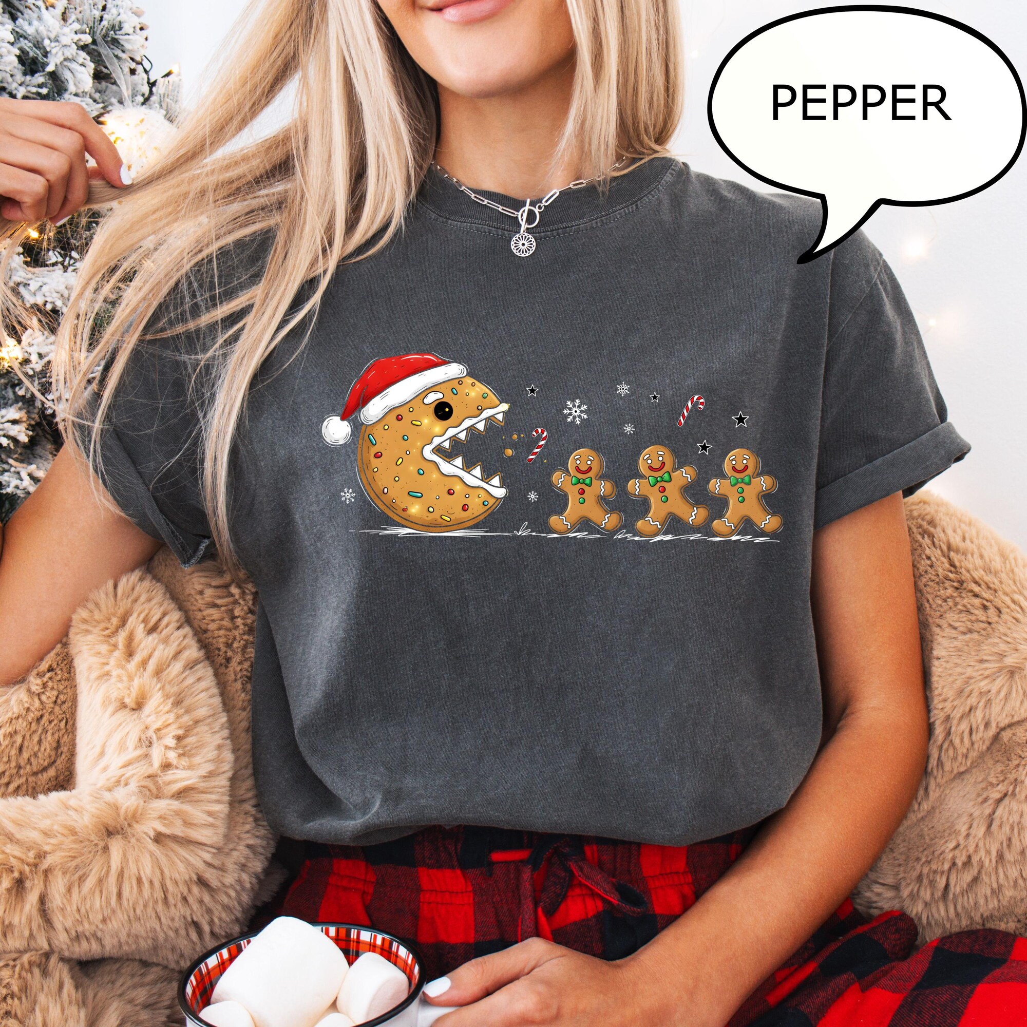 il_2000xN.7296858143_sti3-1.jpg Comfort Colors® Christmas Cookie T-Shirt, Gingerbread Cookies Shirt, Merry Christmas T-Shirt, Cute Christmas Shirt