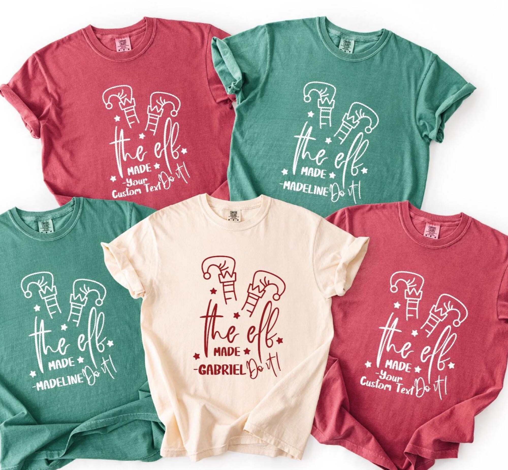 il_2000xN.7298068511_lhtm-1.jpg Custom Christmas The Elf Shirt :Christmas Family Matching Comfort Colors T-Shirt