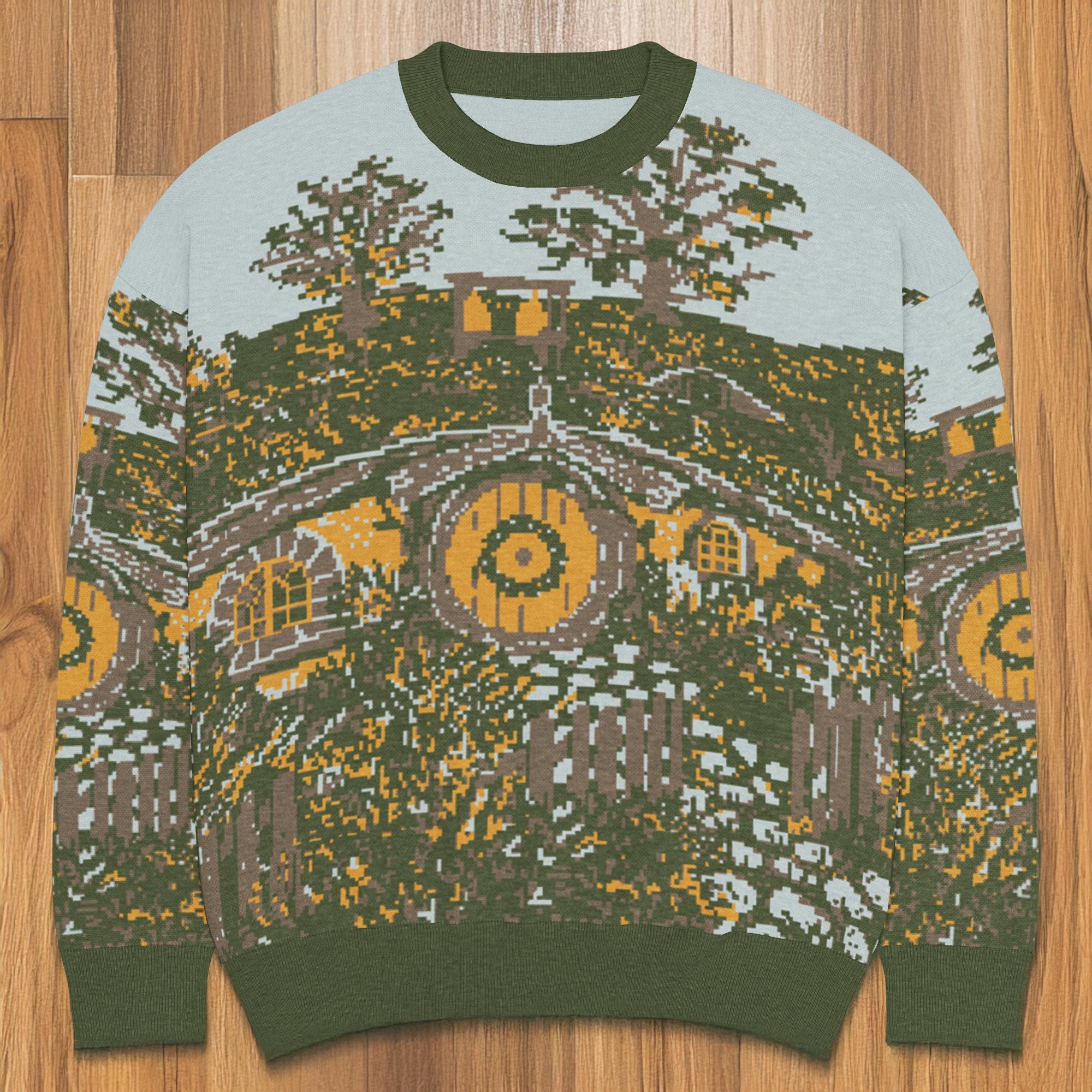 The Shire Knit Sweater | LOTR Inspired Knit Sweater | Hobbiton | Hobbit | Nerdy Gifts | Lord of the Rings Fellowship Sweater | Gift for Geek