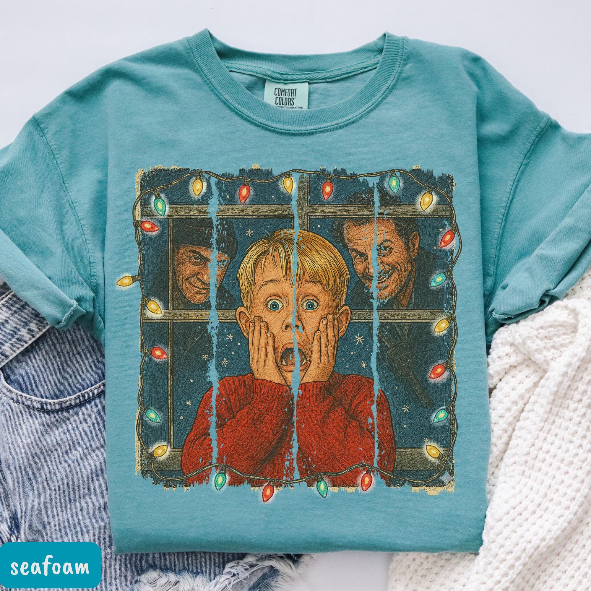 Comfort Colors® McCallister Home Alone Shirt Christmas Movie T-shirt Funny Christmas Sweatshirt McCallister Shirt Christmas Gift Xmas Movie