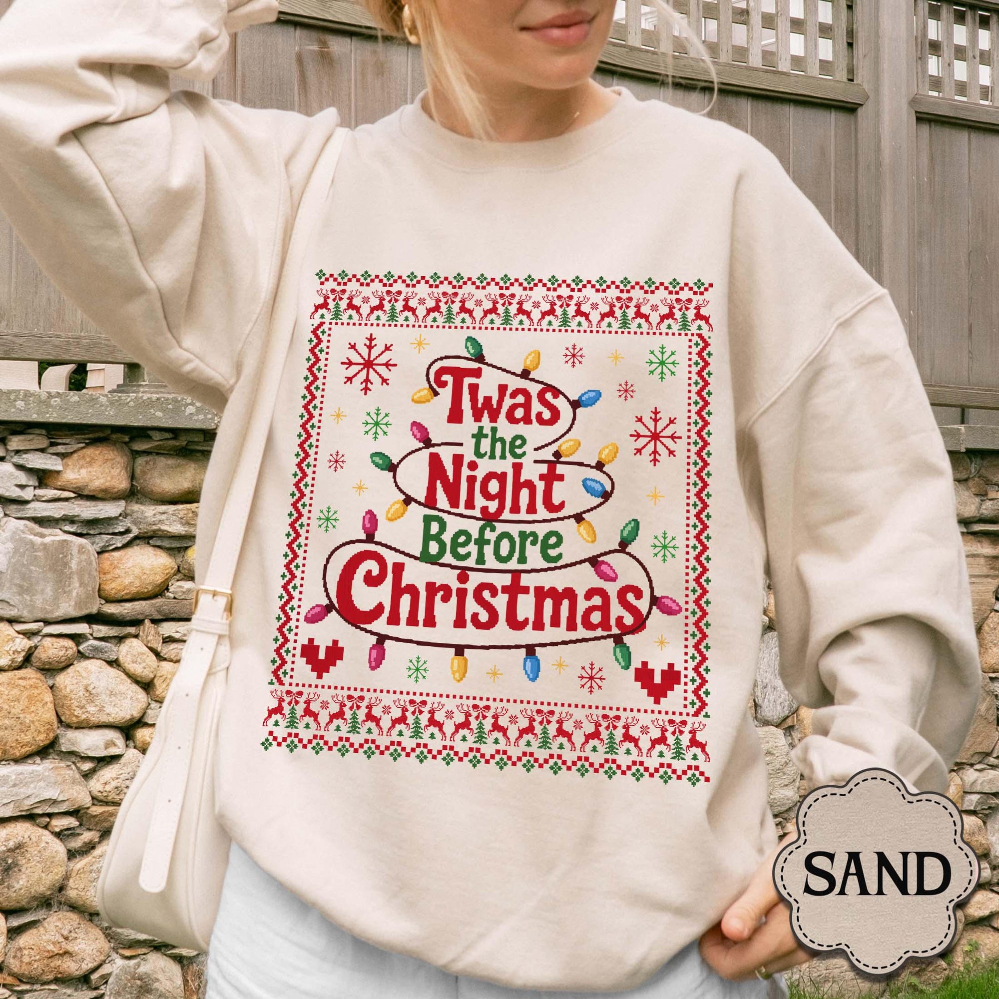 The Night Before Christmas Ugly Sweatshirt, Cozy Holiday Crewneck, Christmas Night Shirt, Funny Christmas Gifts