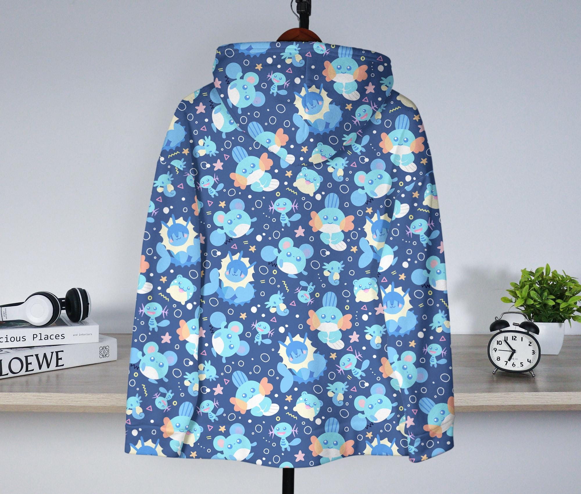 il_2000xN.7300075725_as3n-2.jpg Mudkip and Wooper Hoodie, Cute Graphic Hoodie, Kawaii Hoodie, Unisex Hoodie, Crewneck Funny Sweatshirt, Trendy Christmas Hoodie Gift