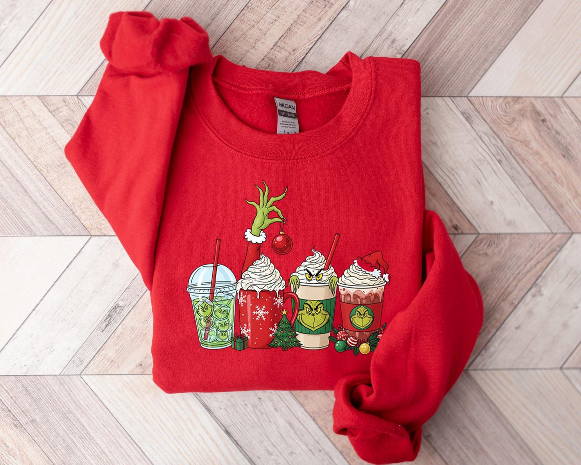 il_2000xN.7301389039_sqoi.jpg Grinch Sweatshirt, Grinch Shirt, Grinchmas Shirt, Grinchmas Sweatshirt, Grinch Coffee Drink Shirt, Christmas Coffee Shirt, Funny Christmas