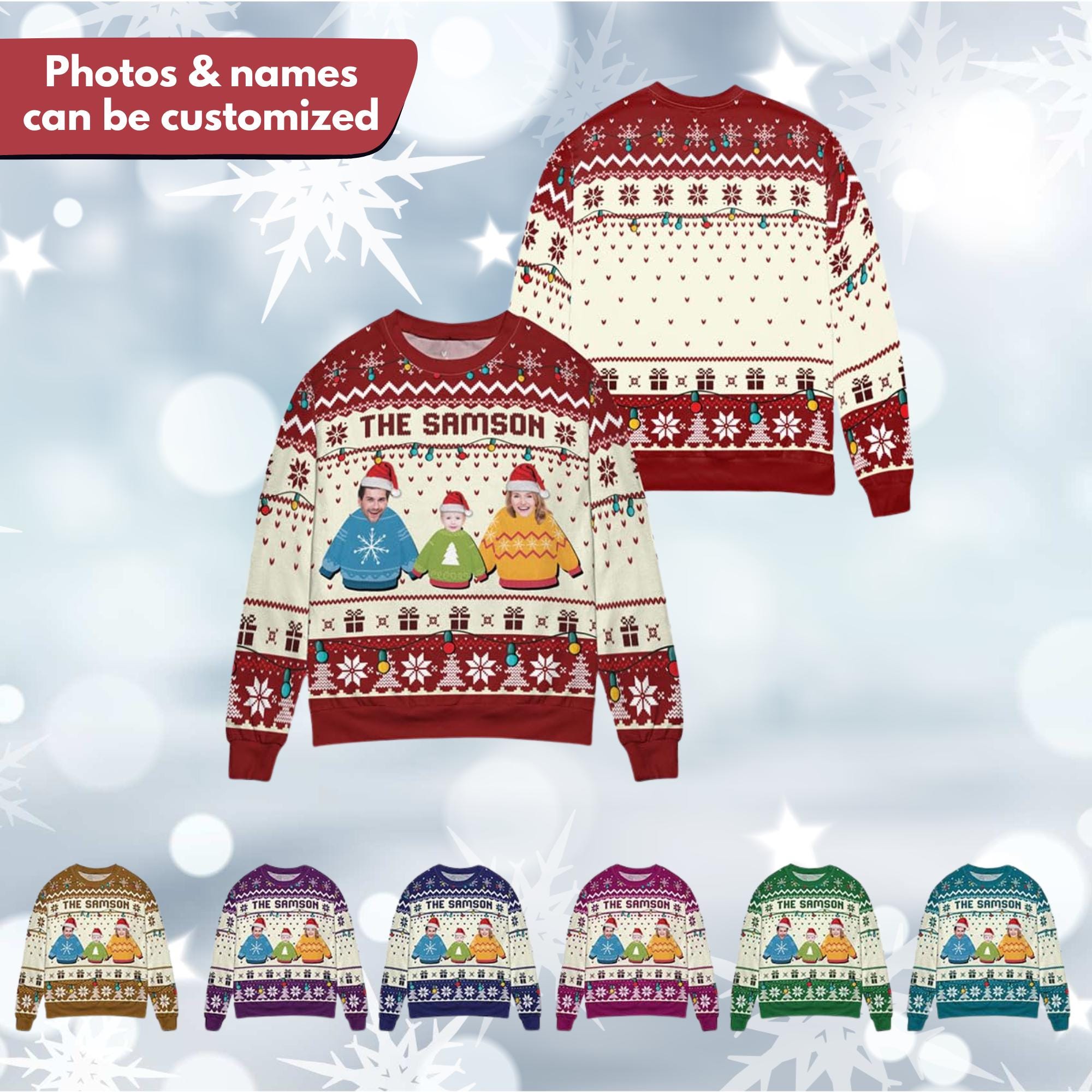 il_2000xN.7302891361_ciof.jpg Personalized Ugly Christmas Sweater: Custom Face Holiday Pullover
