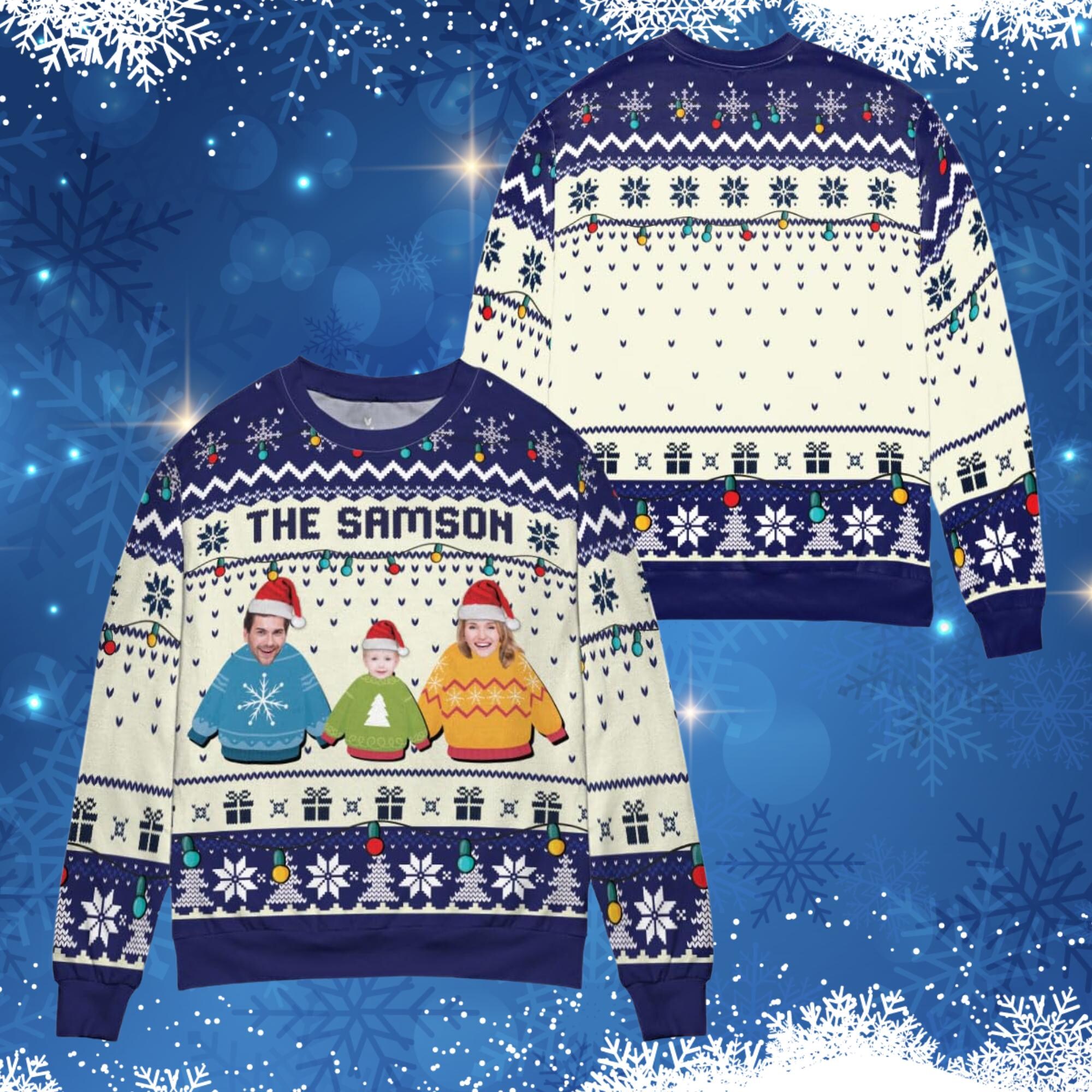 il_2000xN.7302891379_7a7a.jpg Personalized Ugly Christmas Sweater: Custom Face Holiday Pullover