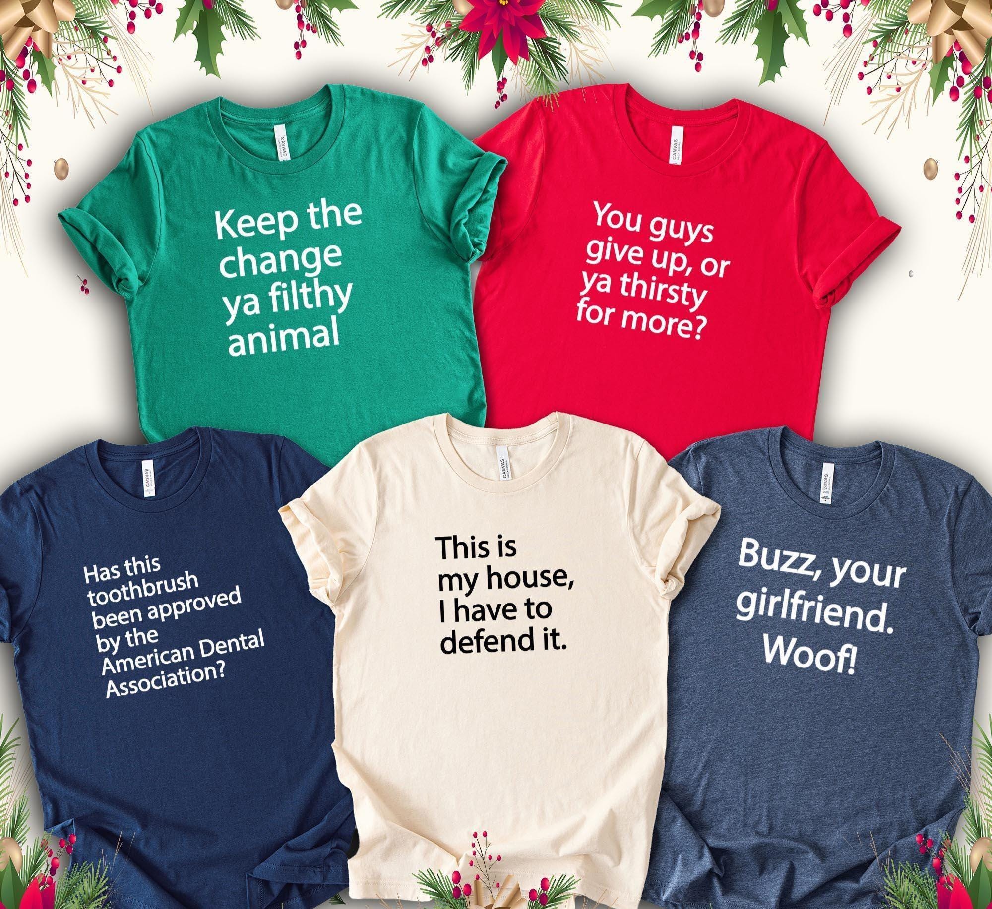 Home Alone Movie Quotes Christmas T-Shirt: Funny Holiday Tee