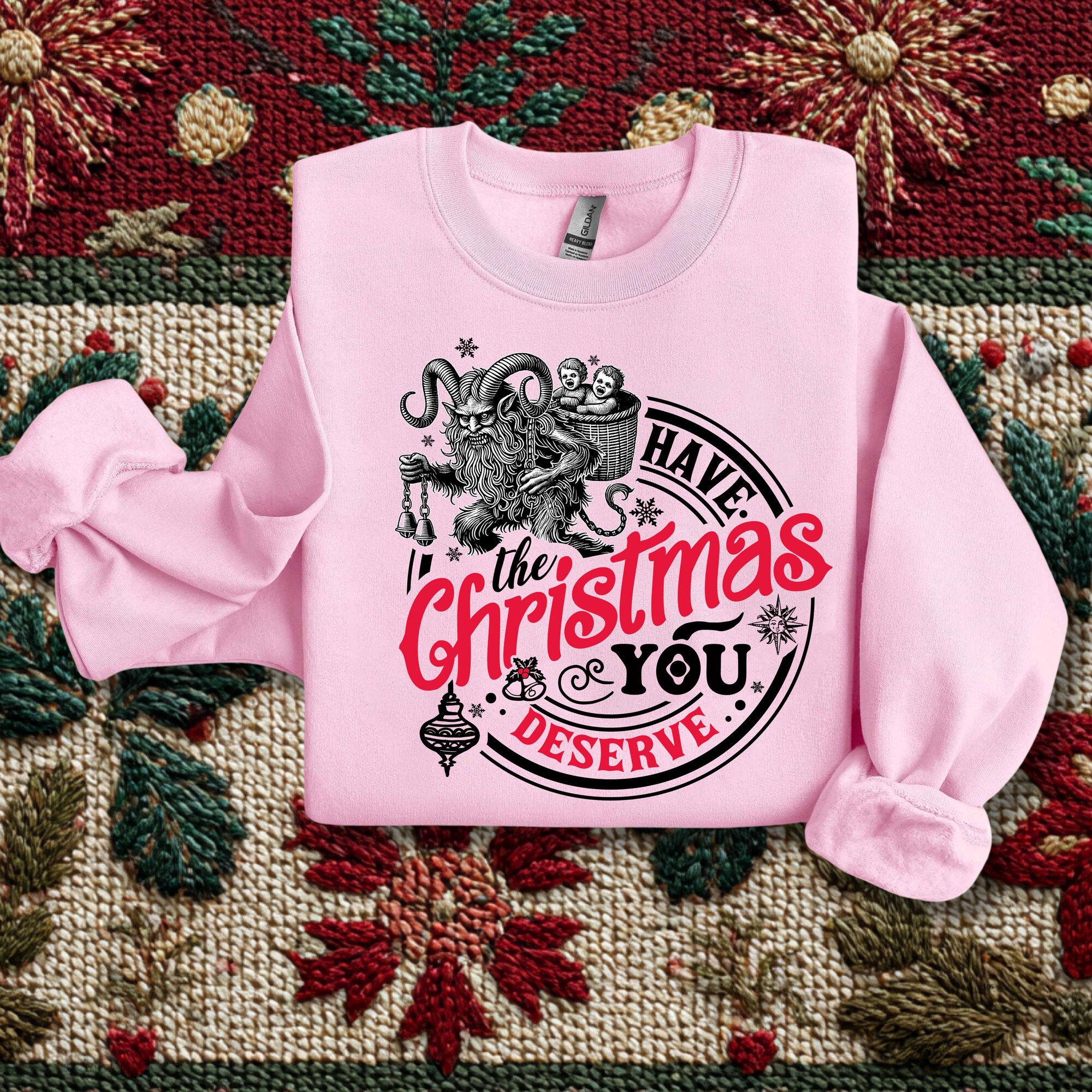 il_2000xN.7308830811_s1ro-3.jpg Krampus Have The Christmas You Deserve shirt, Winter Solstice Wiccan, Dark Christmas Humor tshirt, Spooky Yule Krampus Christmas Sweatshirt