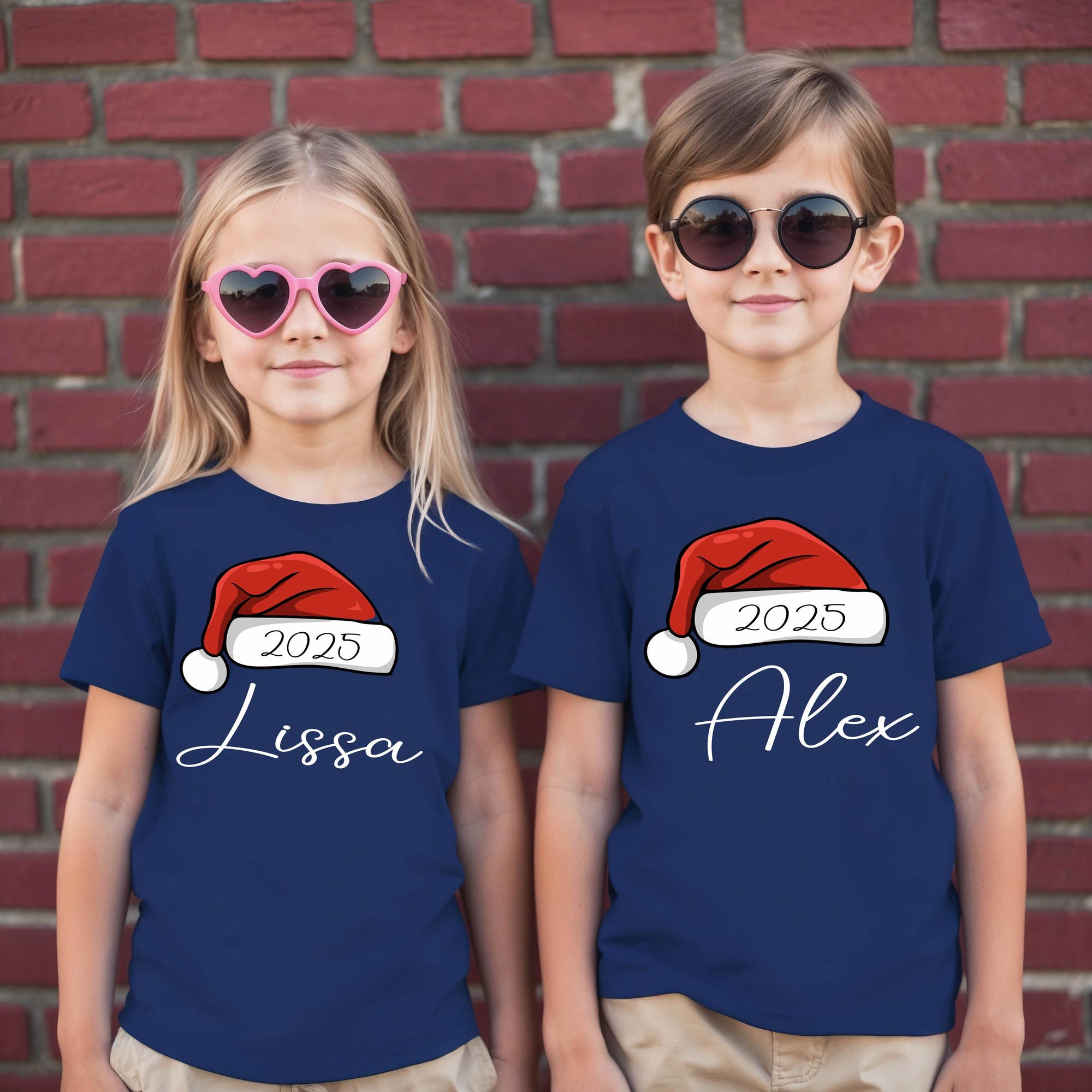 il_2000xN.7310937717_17ce.jpg Personalized Santa Hat Christmas Shirt: Matching Family Holiday Tees
