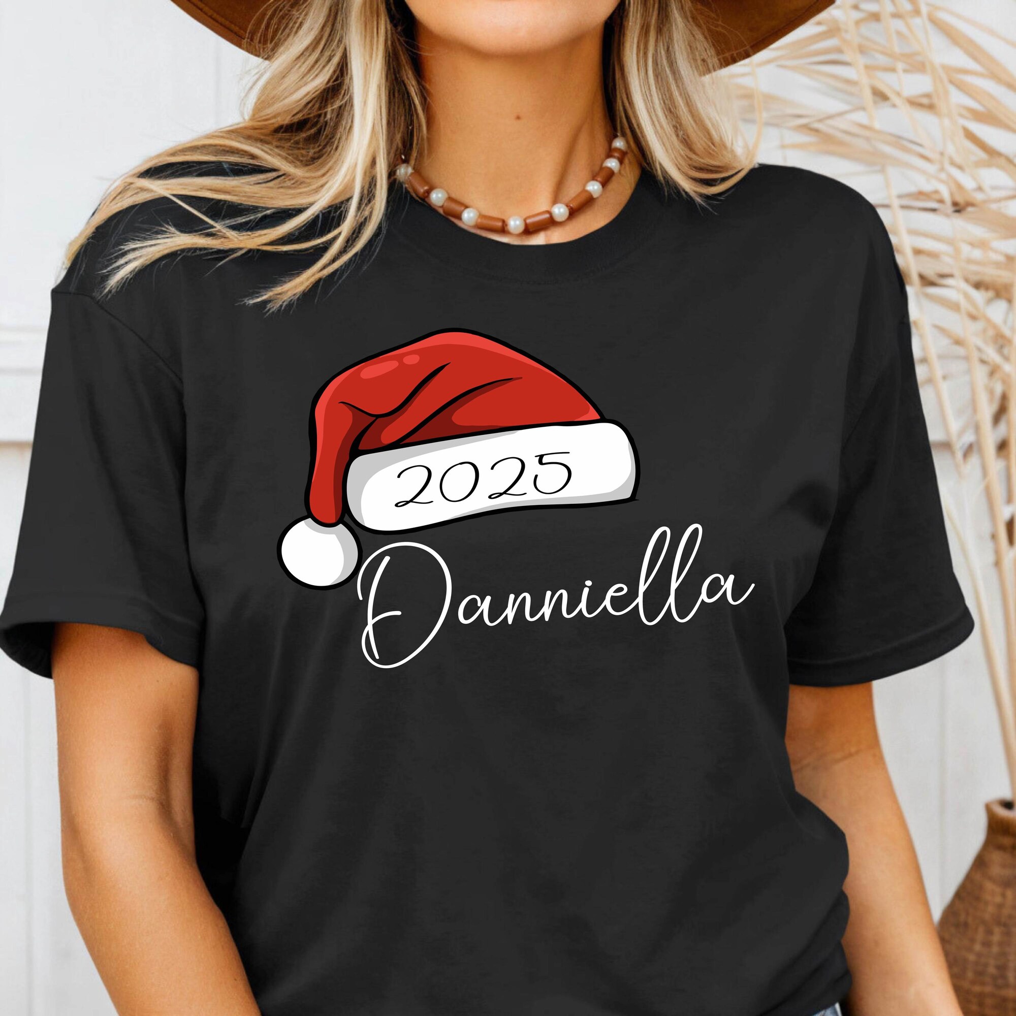 il_2000xN.7310937719_eiw8.jpg Personalized Santa Hat Christmas Shirt: Matching Family Holiday Tees