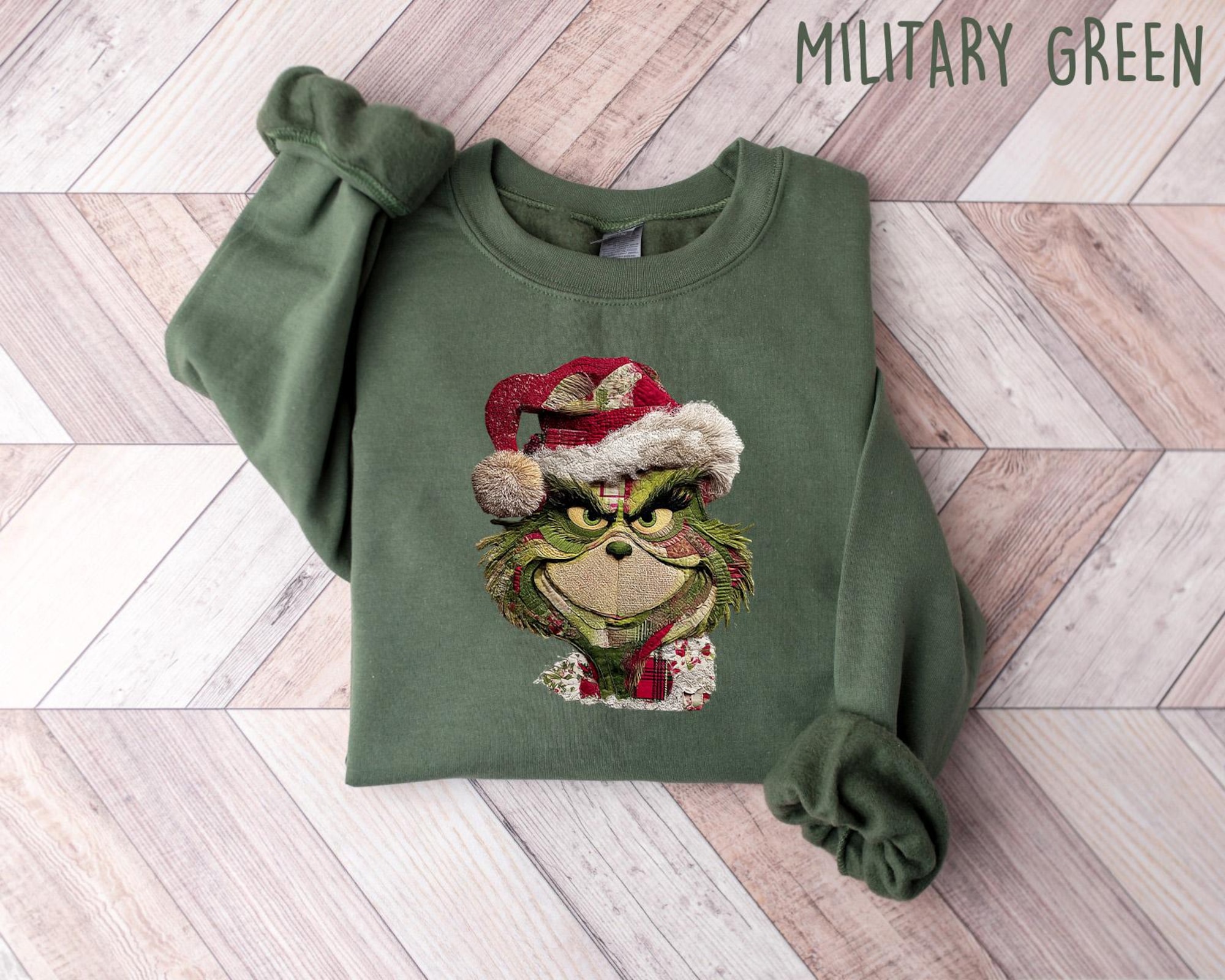 Christmas Grinch Sweatshirt, Grinch Christmas Tree Shirt, Grinchy Sweatshirt, Grinchmas Christmas Shirt, Whimsical Tree Sweatshirt