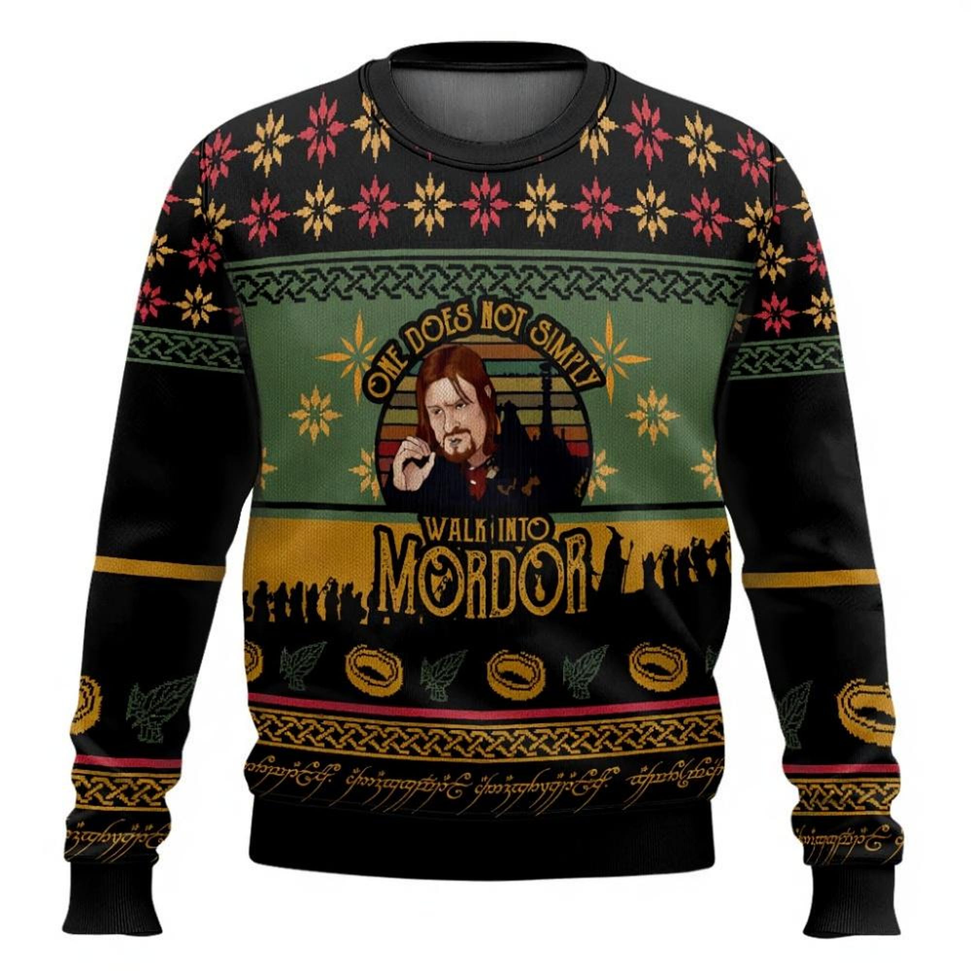 One Does Not Simply Walk Into Mordor – Lord Of The Ring’s Ugly Christmas Sweater