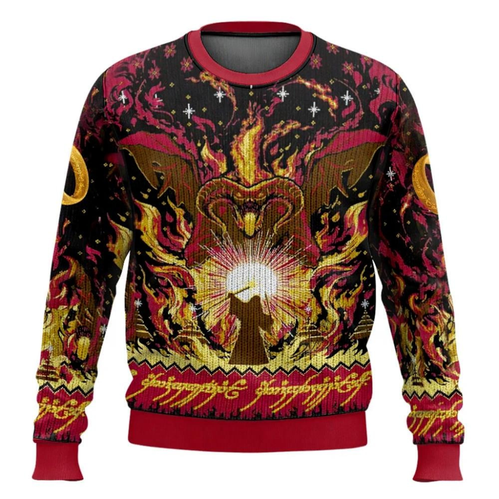 You Shall Not Pass Balrog Lord Of The Ring’s Ugly Christmas Sweater