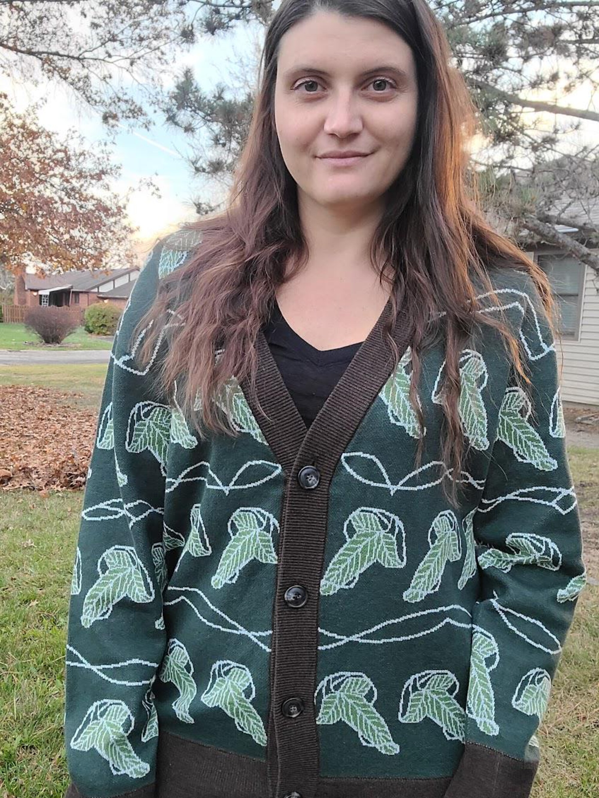 il_2000xN.7318583841_kh1l.jpg The Elven Knit Sweater | LOTR Inspired Knit Sweater | Elves Leaves | Hobbit | Nerdy Gifts | Lord of the Rings Sweater | Gift for Geek