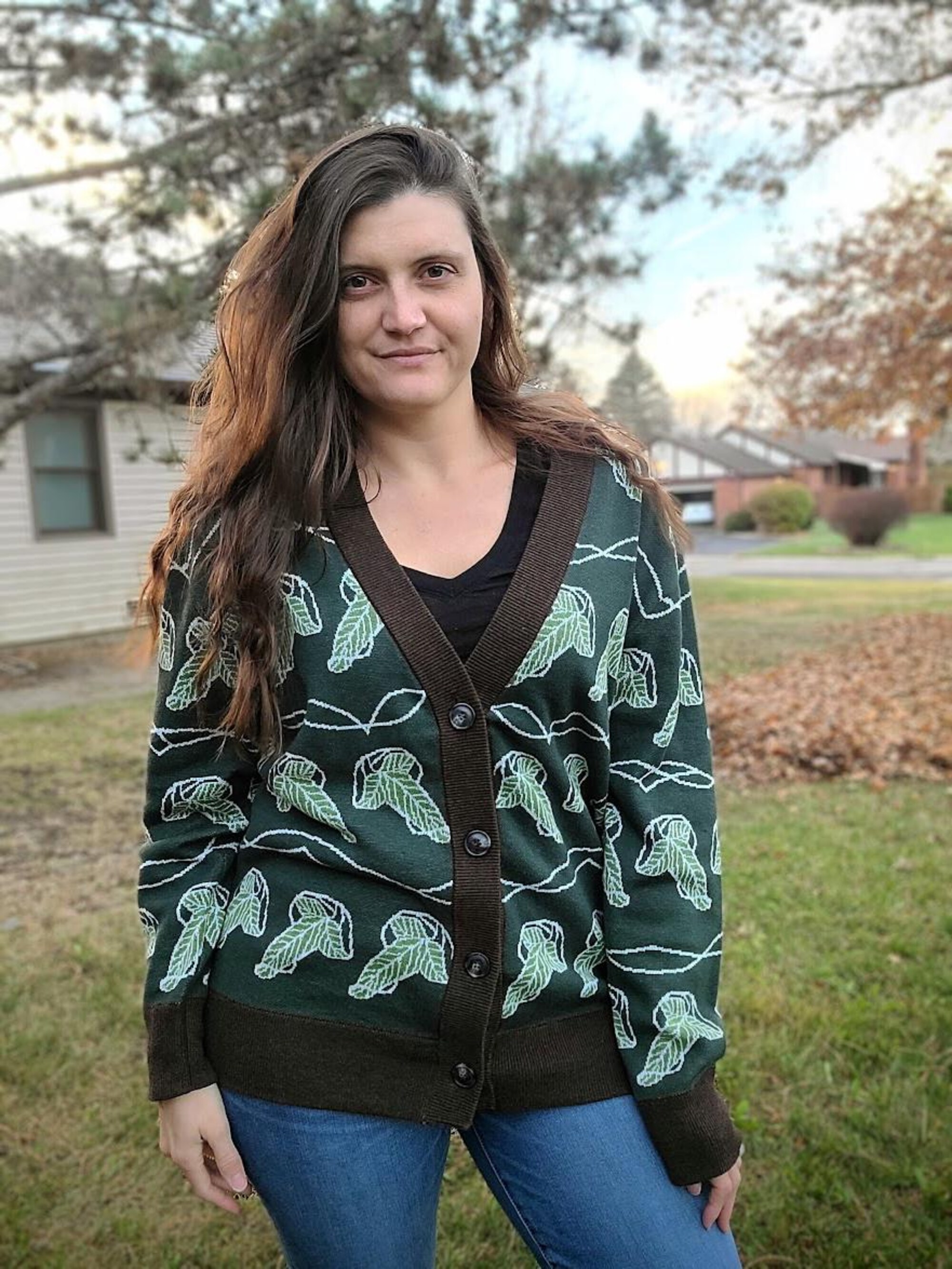 il_2000xN.7318586707_94gx.jpg The Elven Knit Sweater | LOTR Inspired Knit Sweater | Elves Leaves | Hobbit | Nerdy Gifts | Lord of the Rings Sweater | Gift for Geek