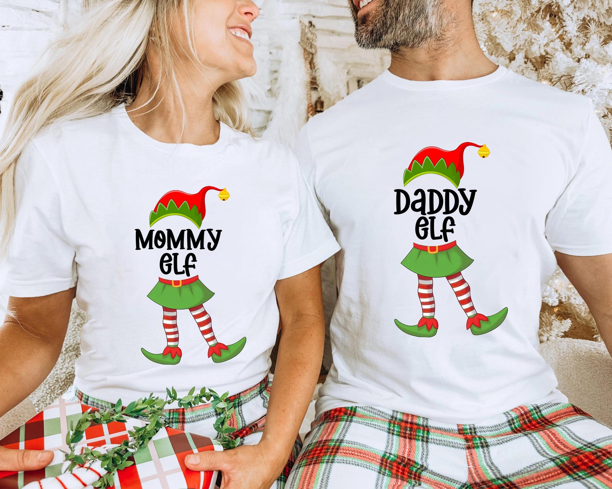 il_2000xN.7320820463_1y1u-1.jpg Personalized Elf Christmas Family Shirt, Funny Family Elf Christmas Matching Shirts, Holiday Pajamas Shirt, Custom The Elf 2025 Shirt