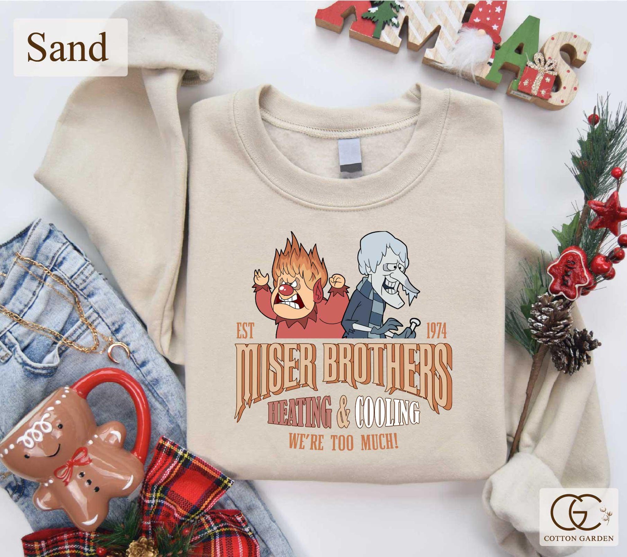 Miser Brothers Heating And Cooling Sweatshirt, Snow Miser &Heat Miser T-shirt, Miser Brothers Fans Tees, Miser Brothers Christmas, Xmas Gift
