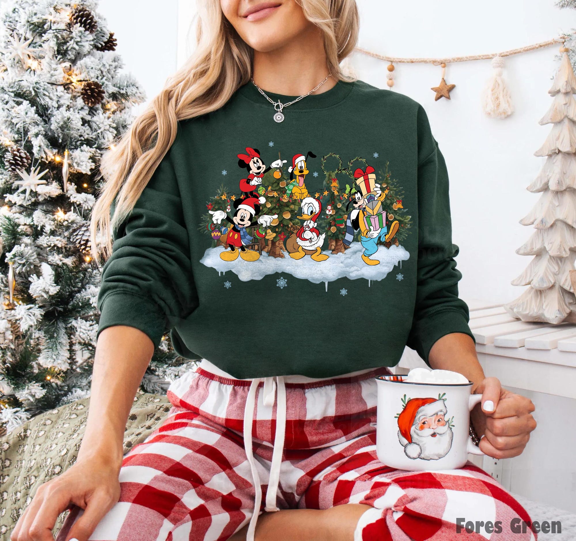 il_2000xN.7327988829_nosf-1.jpg Vintage Mickey and Friends Christmas Sweatshirt, Disney Christmas Shirt, Disneyland Family Christmas Tee, Matching Disney Trip Outfits 2025