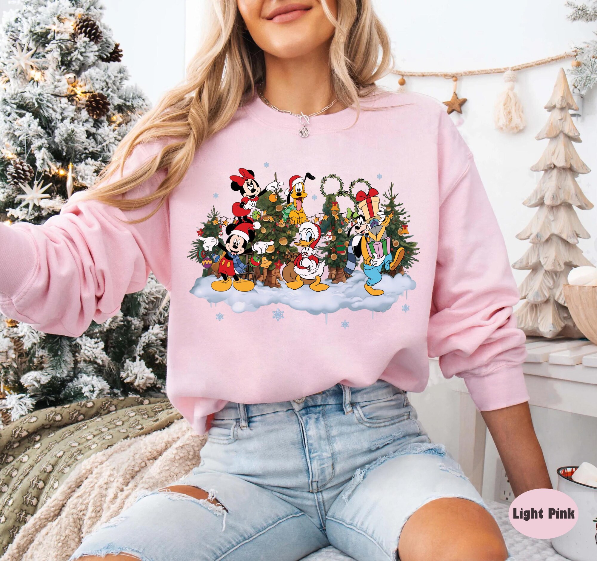 il_2000xN.7327996677_kz5j-1.jpg Vintage Mickey and Friends Christmas Sweatshirt, Disney Christmas Shirt, Disneyland Family Christmas Tee, Matching Disney Trip Outfits 2025