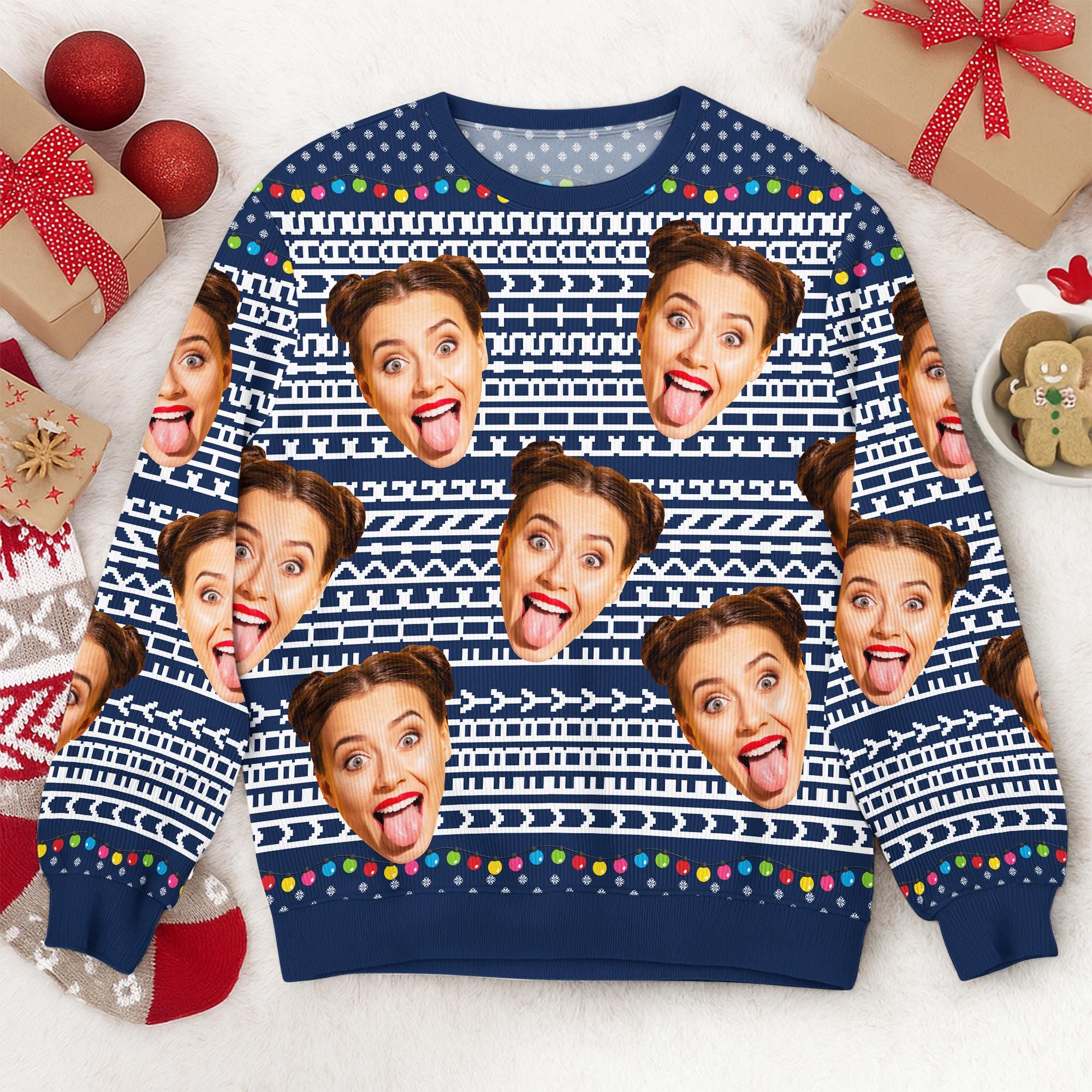 il_2000xN.7329653703_azzn.jpg Custom Photo Funny Hidden Swear Message Ugly Sweater, Gifts for Best Friend Coworker Manager, F*ck This Sh*t Office Humor, Retirement Gifts