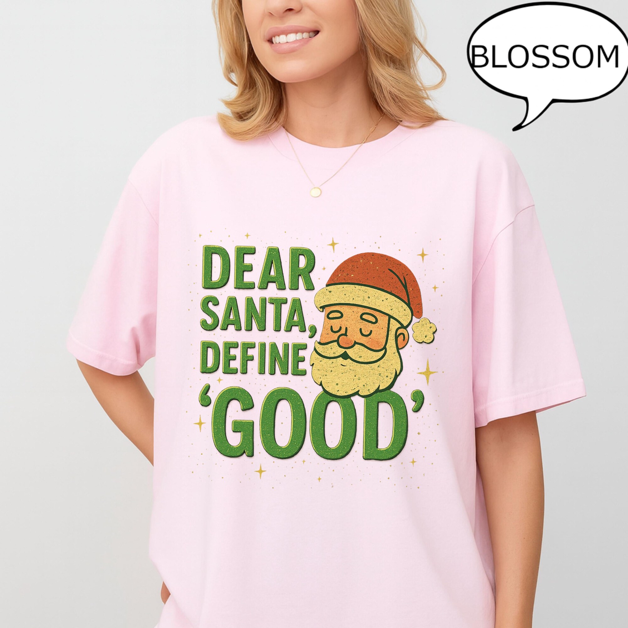 il_2000xN.7329810793_glqd-2.jpg Comfort Colors ® Dear Santa Define Good Christmas Shirt, Funny Santa Sweatshirt, Holiday Humor Xmas Tee, Naughty or Nice Gift Idea, Bandana