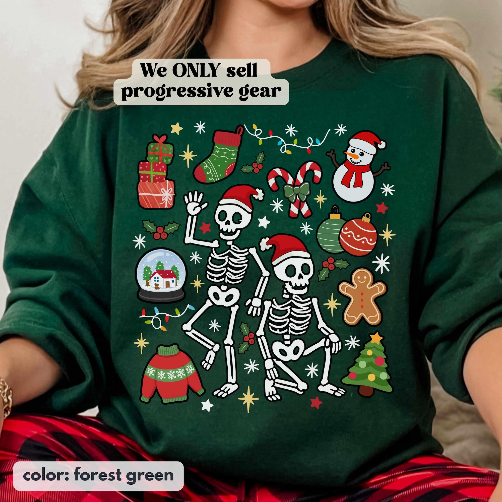 Subtle FDT Christmas Skeleton Shirt, Christmas Sweatshirt Fuck Trump Christmas Shirt, Anti Trump shirt Feminist Shirt Christmas Gift For Her