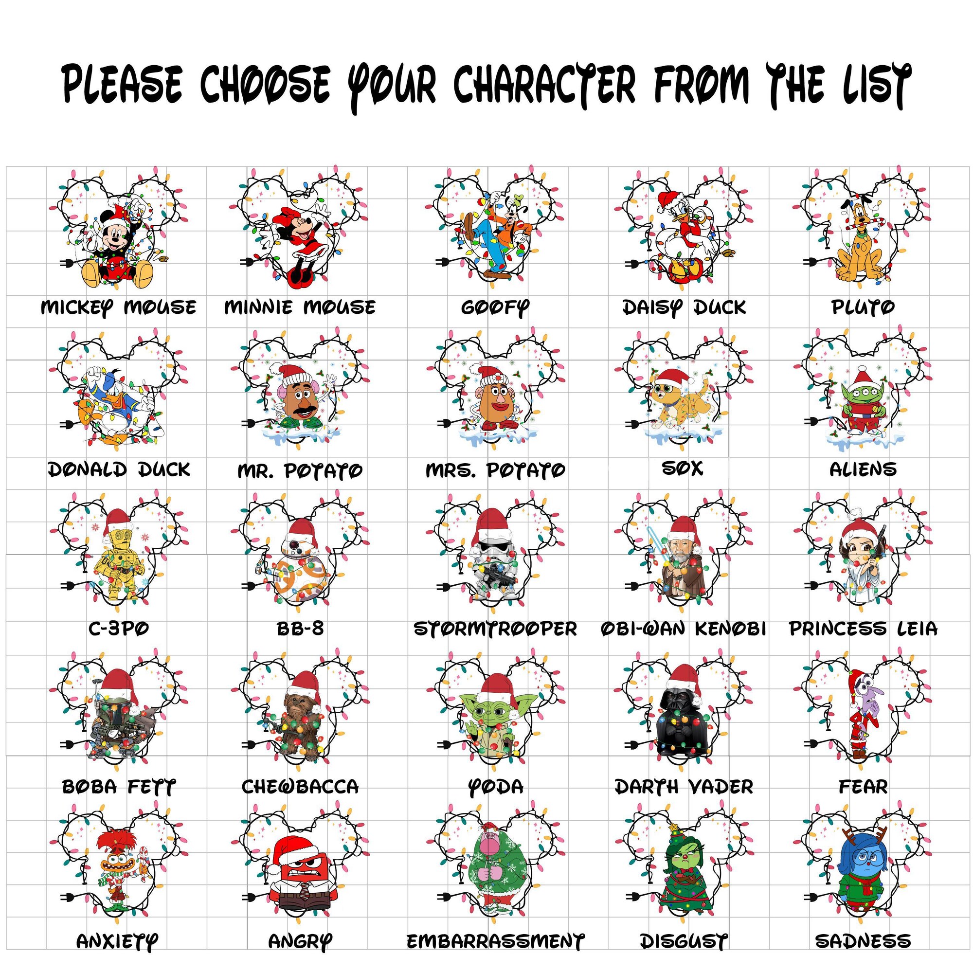 il_2000xN.7332448861_ivza.jpg Christmas Custom Disney All Characters Shirts, Personalized 2025 Disney Christmas Shirt, Matching Family Christmas Tees, Holiday Disney Trip