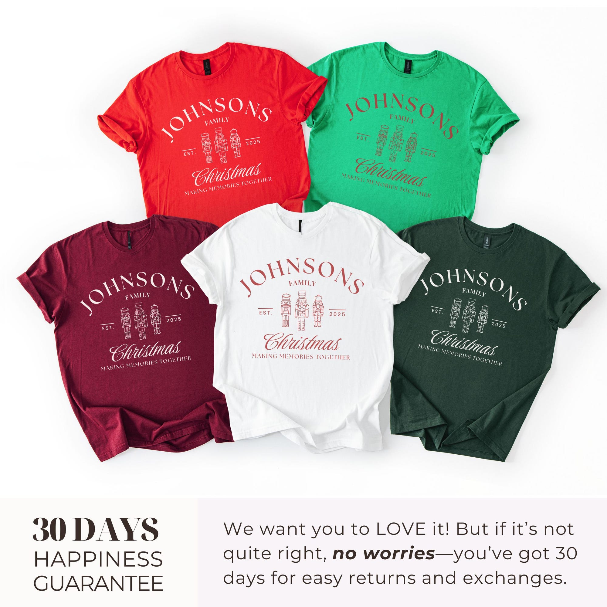 il_2000xN.7337111633_nzvn.jpg Custom Family Christmas Shirt, Family Matching Xmas Tee, Personalized Christmas Family Shirt With Name, Group Holiday Tshirt Christmas Crew