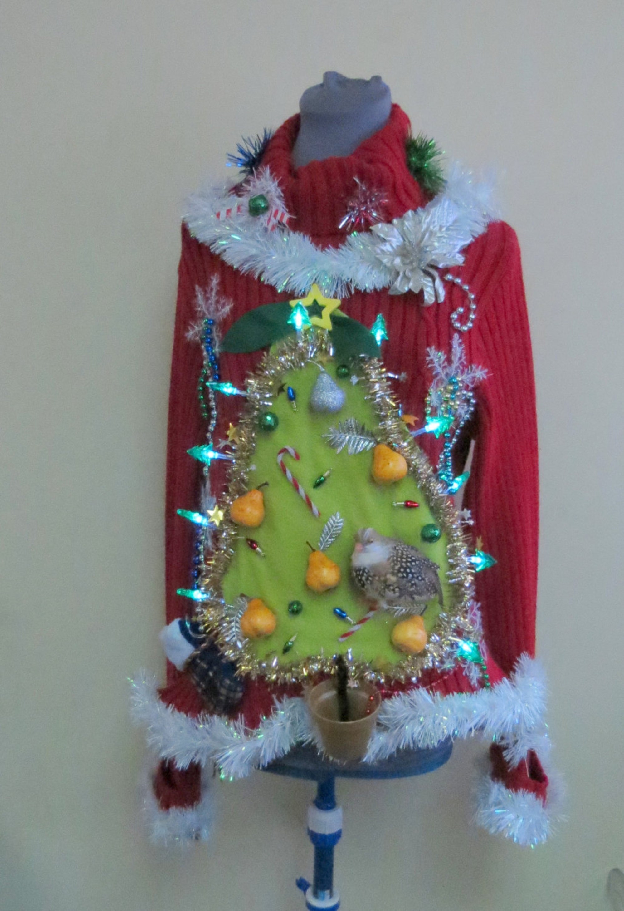 il_2000xN.845244927_e7lo-1.jpg Made to order Hilarious Partridge in a "Pear" Tree Tacky Ugly Christmas Sweater Womens Garland, Pears