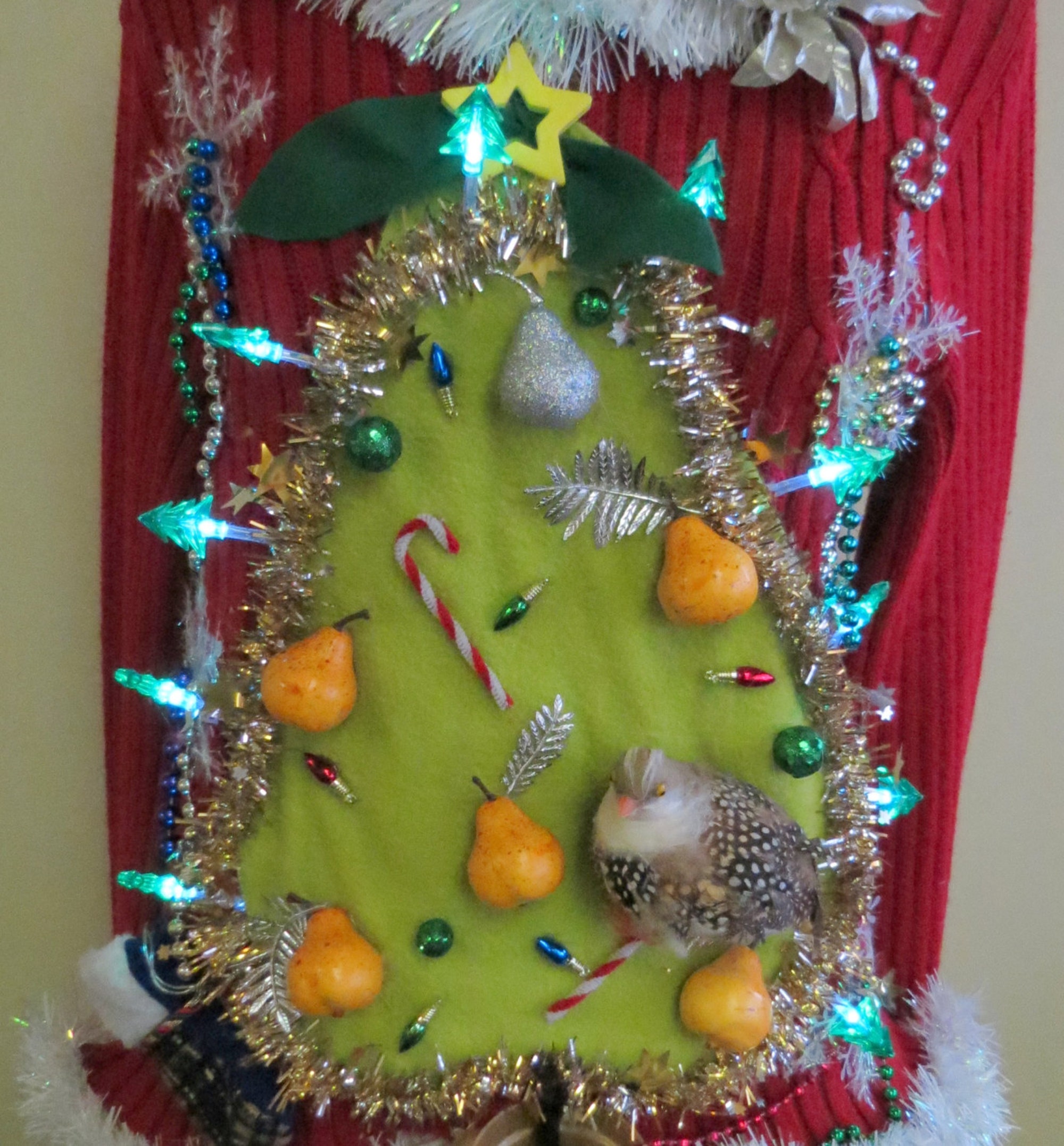 il_2000xN.845244961_szre-1.jpg Made to order Hilarious Partridge in a "Pear" Tree Tacky Ugly Christmas Sweater Womens Garland, Pears